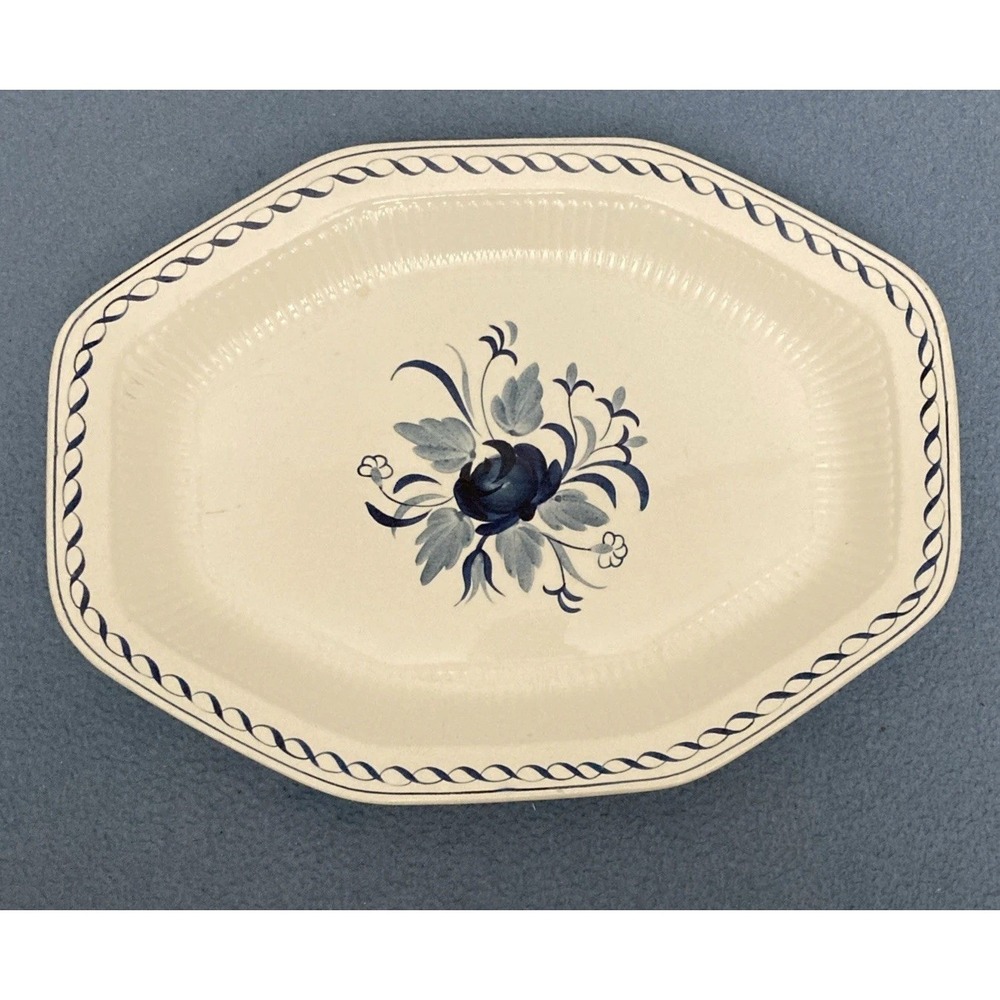Adams English Ironstone Micratex - Baltic 11.5" Octagonal Platter